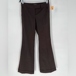 VERTIGO‎ PARIS CHOCOLATE PIN STRIPE DRESS PANTS
